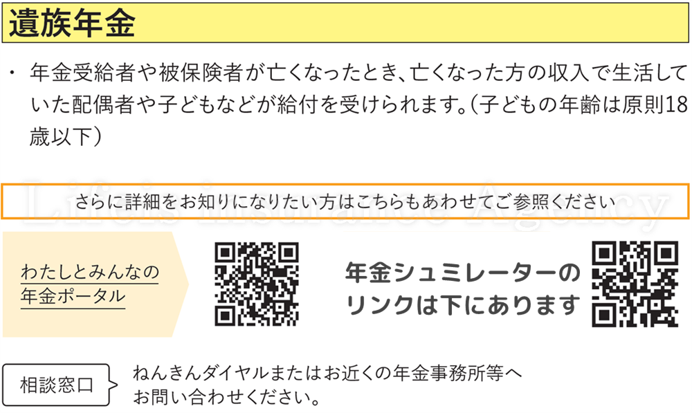 ・遺族年金 金融庁資料の拡大　スマホで見やすい